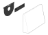 Logitech Tap Wall Mount - Left-angle